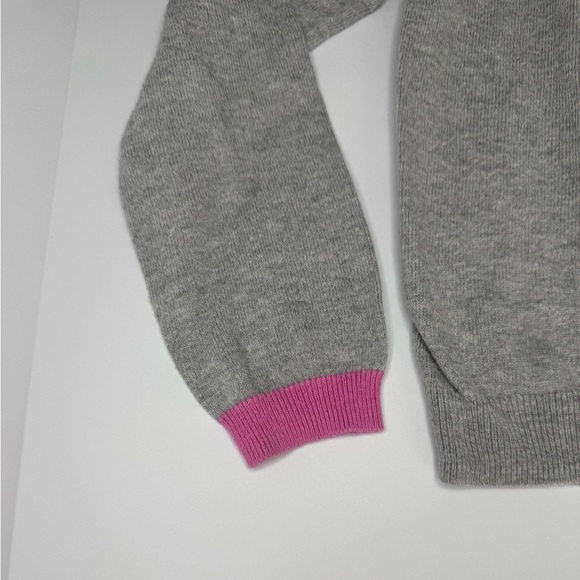 Mini Boden Girls Grey Rainbow Cuff Cardigan Size 9-10Y - Picture 2 of 4